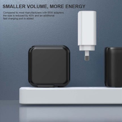 65W GaN Fast Charger QC3.0 PD3.0 Type-C AU Plug for iPad MacBook Laptop Phone