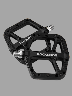 ROCKBROS Nylon Composite MTB Pedals, 9/16" Bearing, Wide Flat Platform