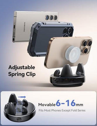 JOYROOM 360° Adjustable Car Phone Holder, Dashboard Mount for iPhone & Android