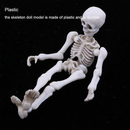 Mini Pose Skeleton Dog Animal Bones Halloween Decor Figure