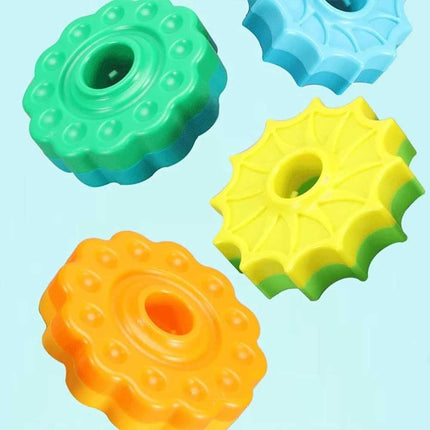 Fun Spinning Rainbow Stacking Tower with Gears for Toddlers