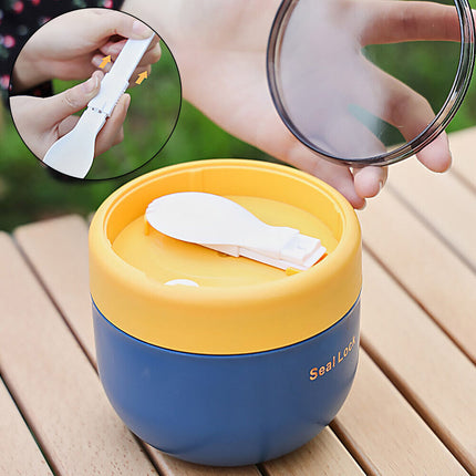 Stainless Steel 600ml Lunch Box Thermos Food Flask Insulated Soup Jar