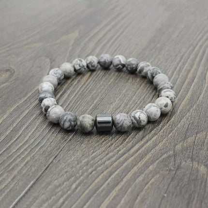 Magnetic Anti Smoke Bracelet 8MM Triple Protection Cessation Therapy Gift