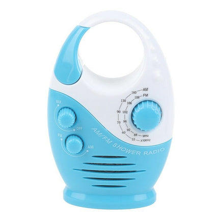 Portable Waterproof AM FM Radio Shower Hanging Bathroom Music Radio
