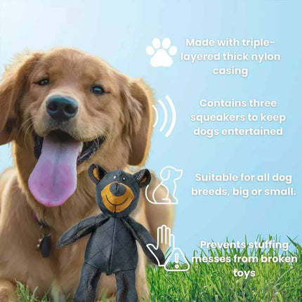 2026 Unbreaka Mighty Bear Pet Toy – Indestructible Tough Dog Squeaky