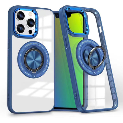 Phonix Case for iPhone 15 Plus/Pro Max, Ring Holder & MagSafe Compatible