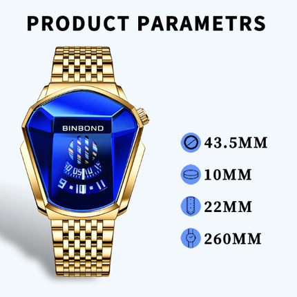 Men's Designer Style Watch Funky Trendy Fashion Wristwatch Strap Adjuster