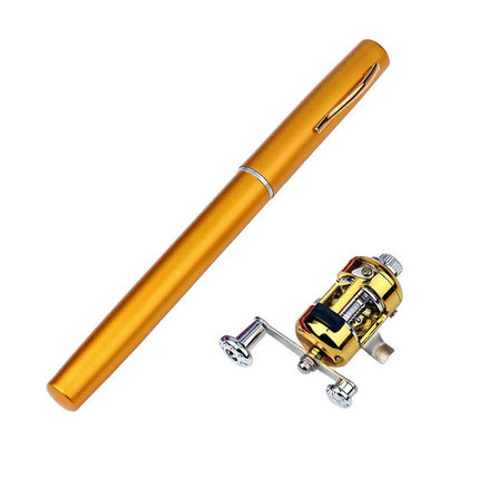 Telescopic Pen Fishing Rod Pocket Size Portable Pole and Reel Combo