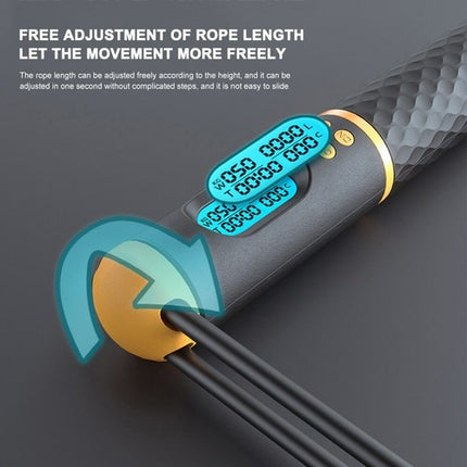 2-in-1 Cordless Jump Rope with Digital Counter & Calorie Count