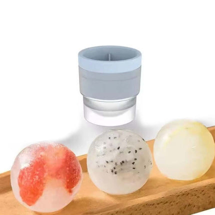 4X Large Silicone Ice Ball Maker Tray, Big Sphere Mold for Whiskey