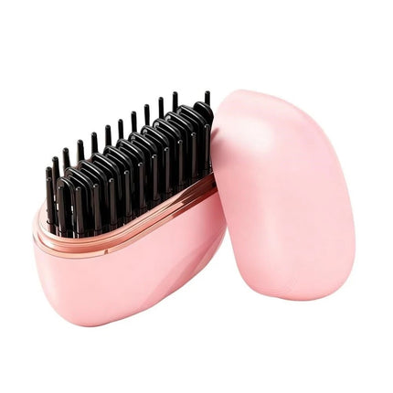 Portable Glambrush Mini 2-in-1 Cordless Hair Straightener Brush