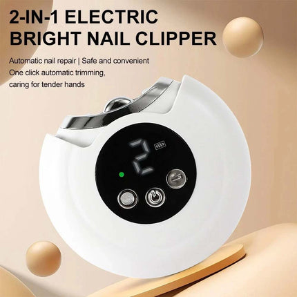 Electric Nail Clippers Rechargeable Automatic Trimmer Safe File Cutter