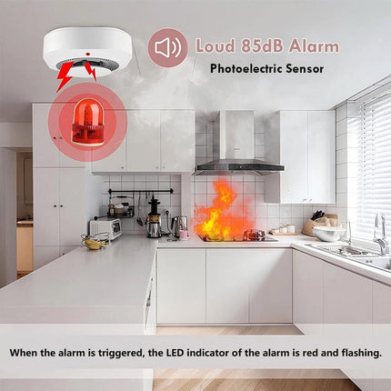 2x Fireangel Smoke & Gas Detector Alarm, Battery Powered Home Safety