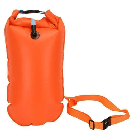 Inflatable Swim Buoy & Dry Bag, Open Water Tow Float, PVC Storage