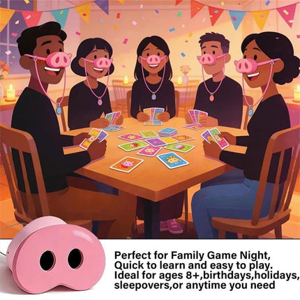 Funny Oinkcredible You Laugh You Lose Party Game 5pcs 2026 Pig Snout Game