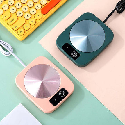 Portable 16W Electric Mug Warmer Coffee Cup Heating Coaster Home Office