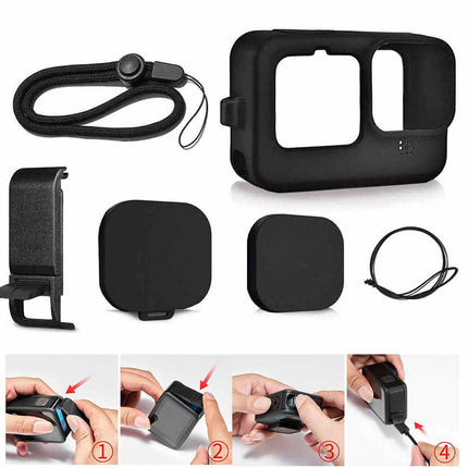Protective Silicone Case Kit for GoPro Hero 11/10/9 Black Accessories