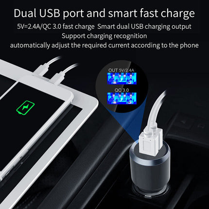Handsfree Bluetooth 5.0 FM Car Radio MP3 Player USB Charger Adapter