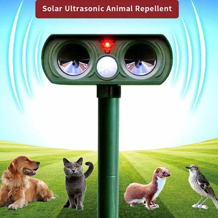 1PC Solar Ultrasonic Pest Repeller Motion Sensor Animal Bird Rat Repellent