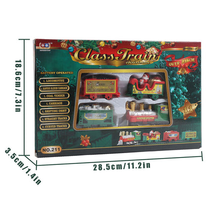 Christmas Train Electric Railway Tracks Santa Car Educational Xmas Gift