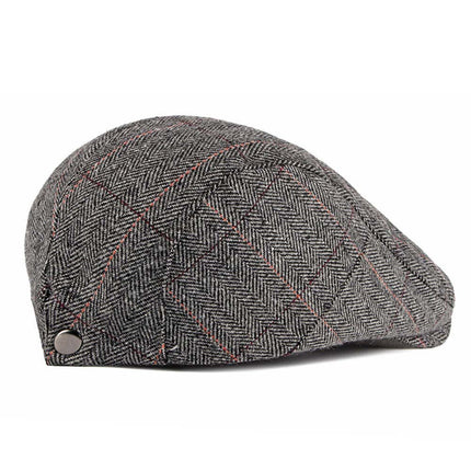 Classic Mens Newsboy Gatsby Ivy Cap, Cabbie Golf Driving Beret Beanie