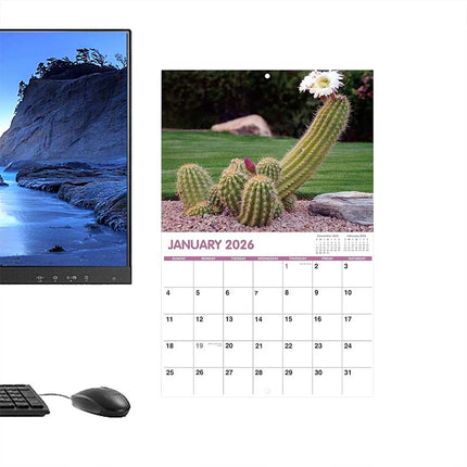 2026 Nature's Pics Wall Calendar Month to View Funny Gag Gift