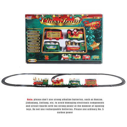 Christmas Train Electric Railway Tracks Santa Car Educational Xmas Gift