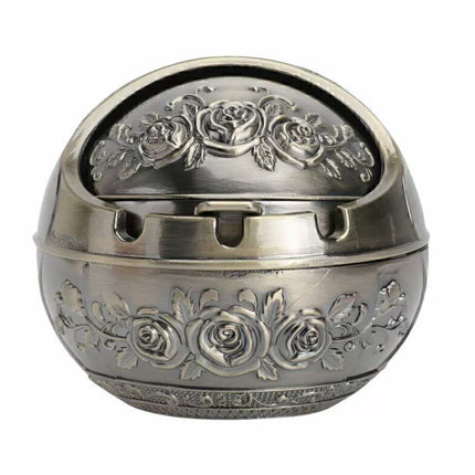 8CM Ashtray with Decorative Lid Holder for Smoking Cigarettes