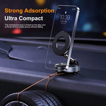 Electric Magnetic Car Phone Holder Vacuum Suction Cup 360° Rotation Mount