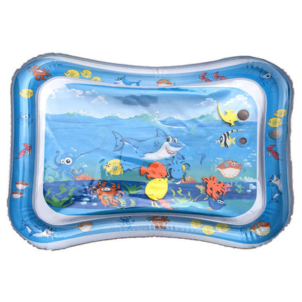 Inflatable Water Play Mat Sea World Tummy Time Fun Toddler Infant