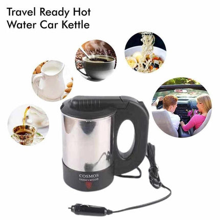 Portable 500ml Car Kettle 12V, Travel Water Heater for Caravan Camping
