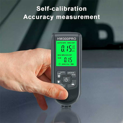 Car Digital Coating Paint Thickness Gauge Meter Tester with LCD