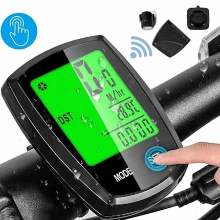 Wireless Cycling Bike Bicycle LCD Speedometer Computer Odometer Waterproof