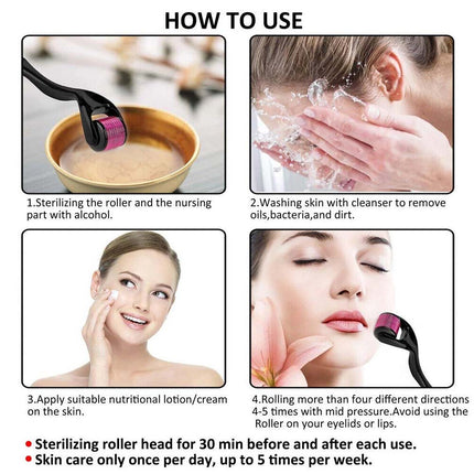 Titanium Micro Needle for Derma Roller – Beard Hair & Skin Care