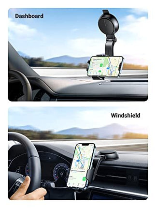 UGREEN Phone Car Mount with Dashboard Suction, Fits 4.7-7.2" Phones