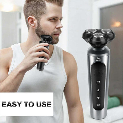 Men's Cordless Electric Rotary Shaver, Wet/Dry USB Rechargeable