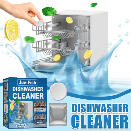 20 Packs Dishwasher Cleaning Tablets – Removes Limescale & Build-Up