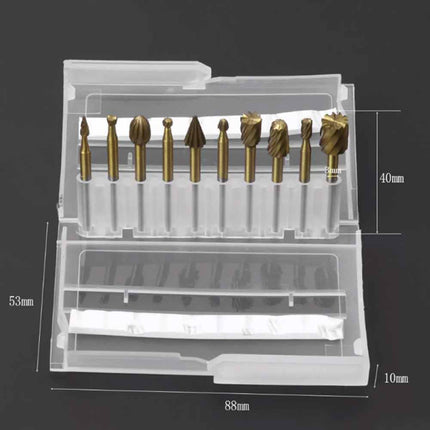 10Pcs HSS Wood Carving Router Bits Set Rotary Drill File Tools for Carving