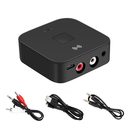 Wireless Bluetooth 5.0 Audio Receiver NFC 3.5mm Jack to 2RCA Music Adapter