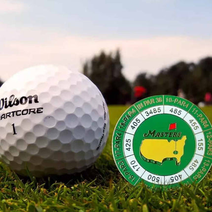 The Masters Scorecard Golf Ball Marker 2024 Tournament Coin Magnetic
