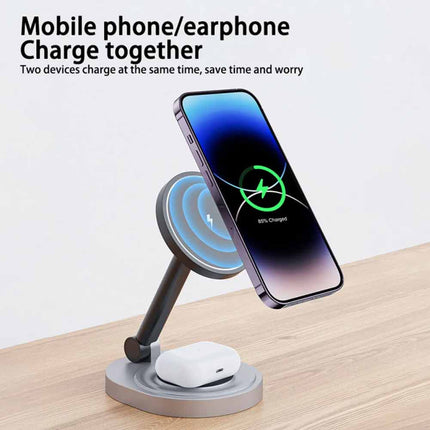 Magnetic Wireless Charger Stand for iPhone 15/14/13/12 Pro Max MagSafe