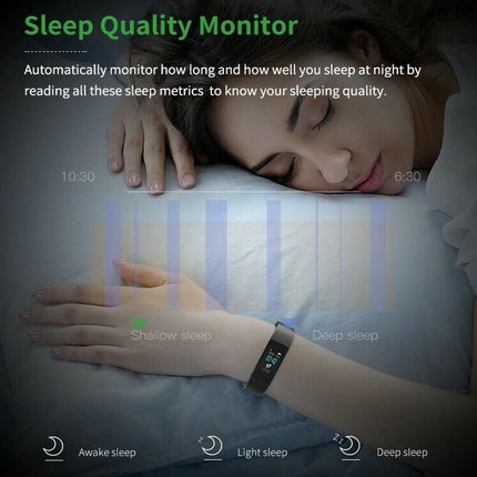 Smart Watch Bracelet Fitness Tracker, Wristband Style Health Activity Monitor