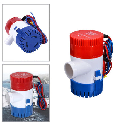 12V 1100GPH Marine Bilge Pump Electric Submersible Water Pump Boat Yacht