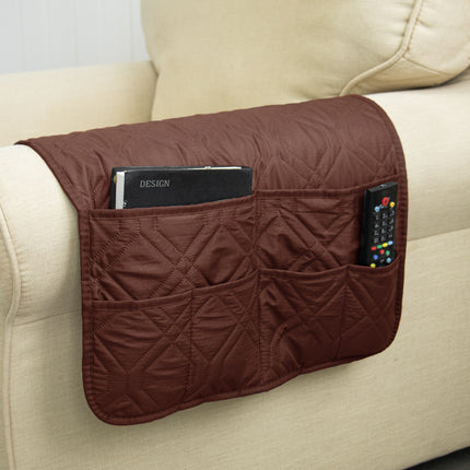 6-Pocket Sofa Armrest Remote Control Organizer Holder for Chair Couch