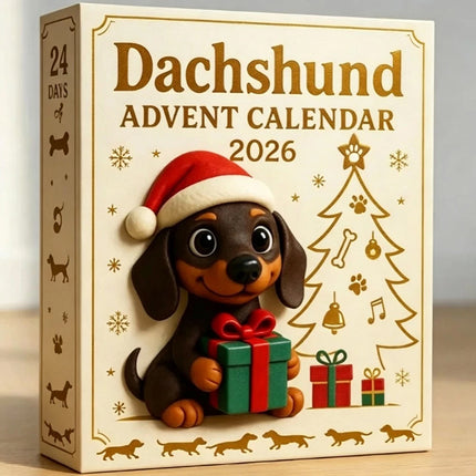 Dachshund Advent Calendar 24-Day Xmas Countdown Acrylic Tree Ornament