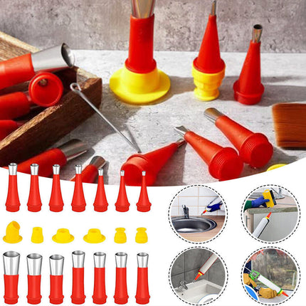 Universal 20 Piece Rubber Nozzle Tool Kit – Reusable Integrated Nozzle Set
