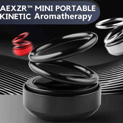 Portable Solar Kinetic Car Air Freshener with Aromatherapy