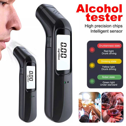 Digital Breathalyzer Alcohol Tester, Rechargeable Detector Analyzer Tool