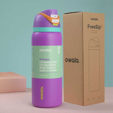 1X Random Owala FreeSip Water Bottle Stainless Steel Insulated Portable Sports