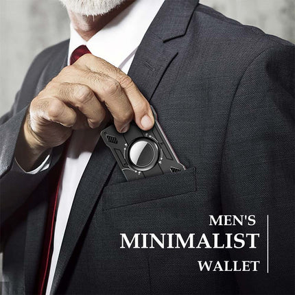 RFID Blocking Aluminum Card Holder Slim Wallet for Men with Money Clip